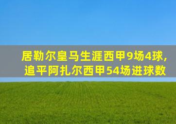 居勒尔皇马生涯西甲9场4球, 追平阿扎尔西甲54场进球数